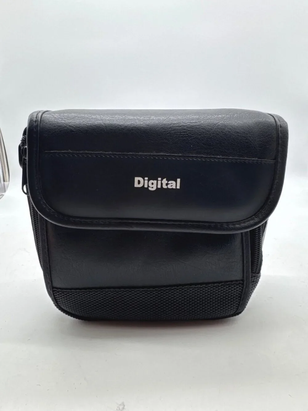 Black Digital Camera Bag With Adjustable Strap & Multiple Pockets For Accessorie